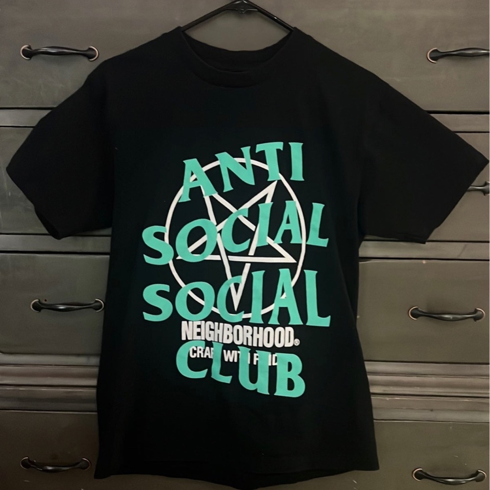 Barley worn Anti Social Social Club Neighborhood Tshirt